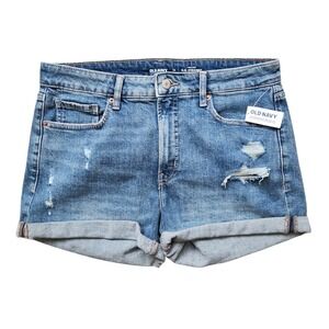NWT Old Navy OG Staight High Rise Cuffed Size 12 Shorts Women's